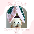 Alocasia Black Velvet PDF Pattern
