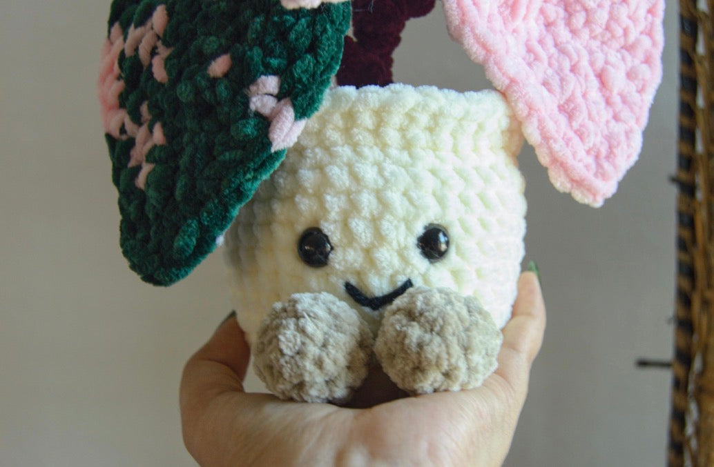 Crochet Philodendron Pink Princess