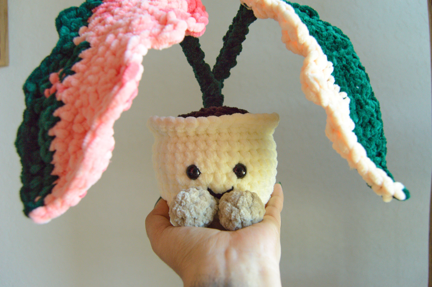 Crochet Philodendron Caramel Marble