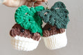Crocheted Botanical Chonky Boy: Single Leaf Monstera Deliciosa Plushie Bag Charm, Amigurumi, Key Chain