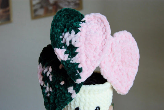 Crochet Philodendron Pink Princess