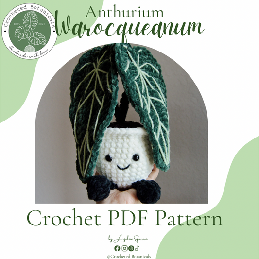 Anthurium Warocqueanum PDF Pattern