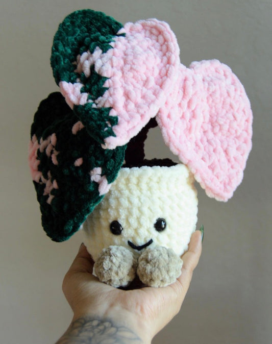 Crochet Philodendron Pink Princess