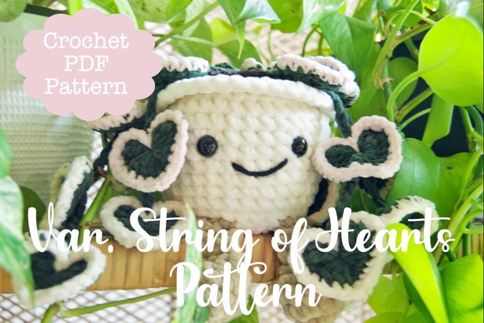 Crochet String of Hearts PDF Pattern