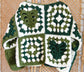Chunky Monstera Granny Square Cardigan PDF Pattern