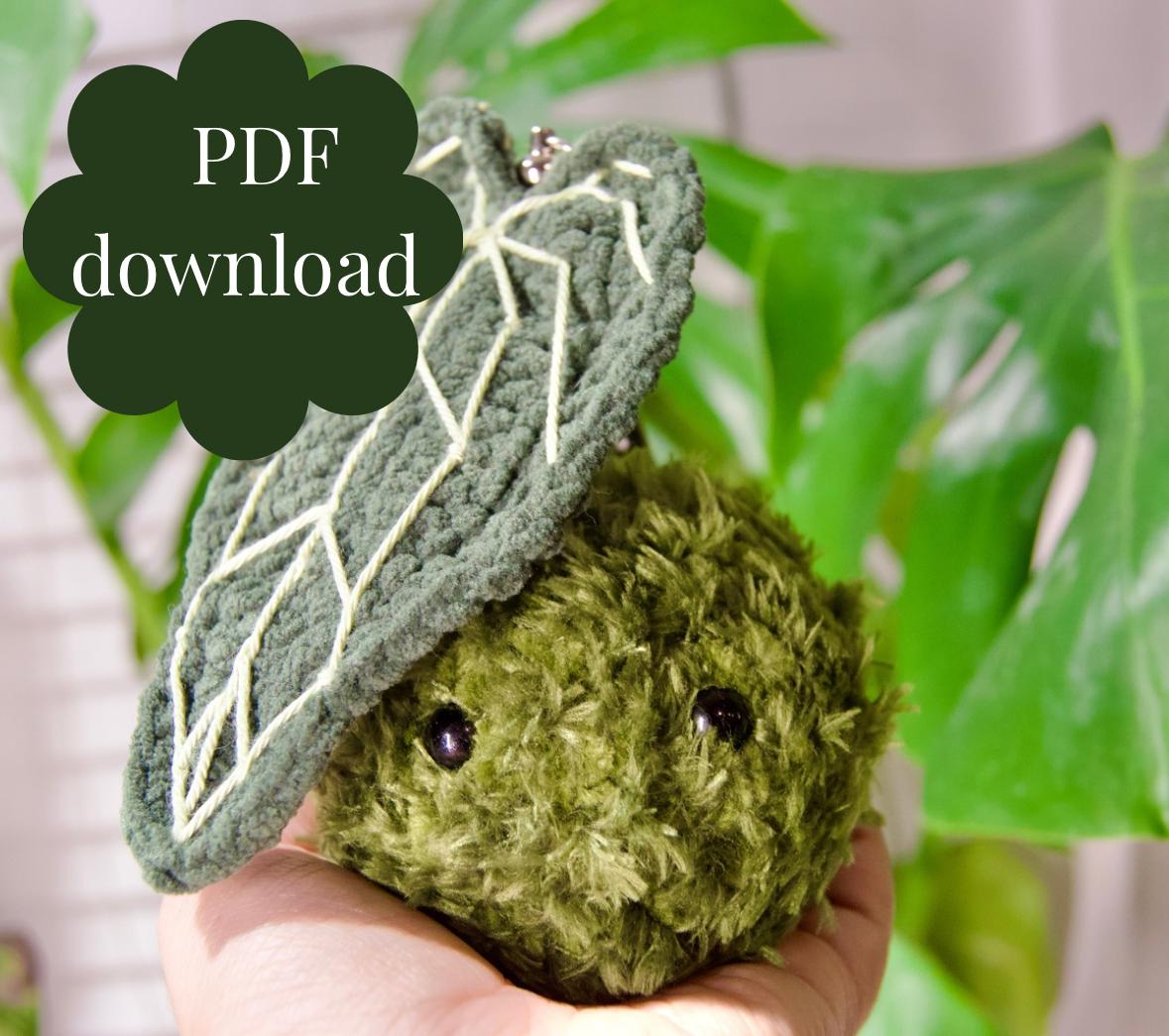 Anthurium Warocqueanum Botanical Baby Keychain PDF Pattern