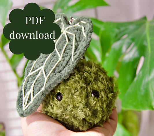 Anthurium Warocqueanum Botanical Baby Keychain PDF Pattern