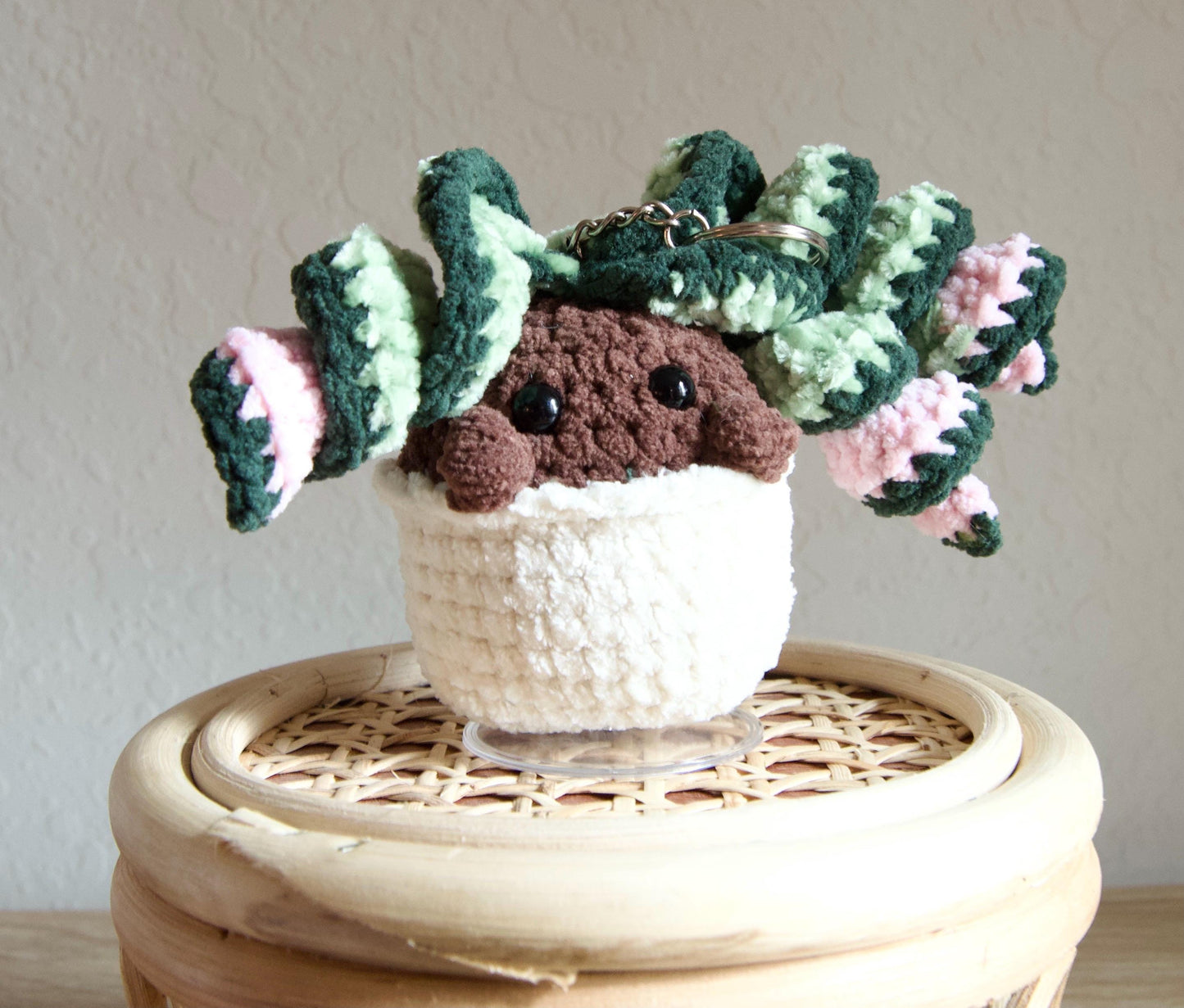 Hoya Compacta (Hindu Rope) Botanical Baby Keychain PDF Pattern