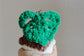 Crocheted Botanical Chonky Boy: Single Leaf Monstera Deliciosa Plushie Bag Charm, Amigurumi, Key Chain